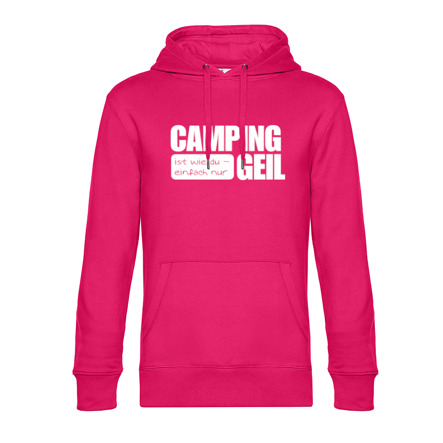 camper-bekleidung-hoodie-fuer-wohnwagen-camping-geil-magenta-pink Camping ist wie Du  - Unser Hoodie für Camper ist die ideale Camping Kleidung. Unsere Hoodies eignen sich für Wohnmobil, Wohnwagen oder Dauercamper. Ideal auch als Geschenk für Camper.