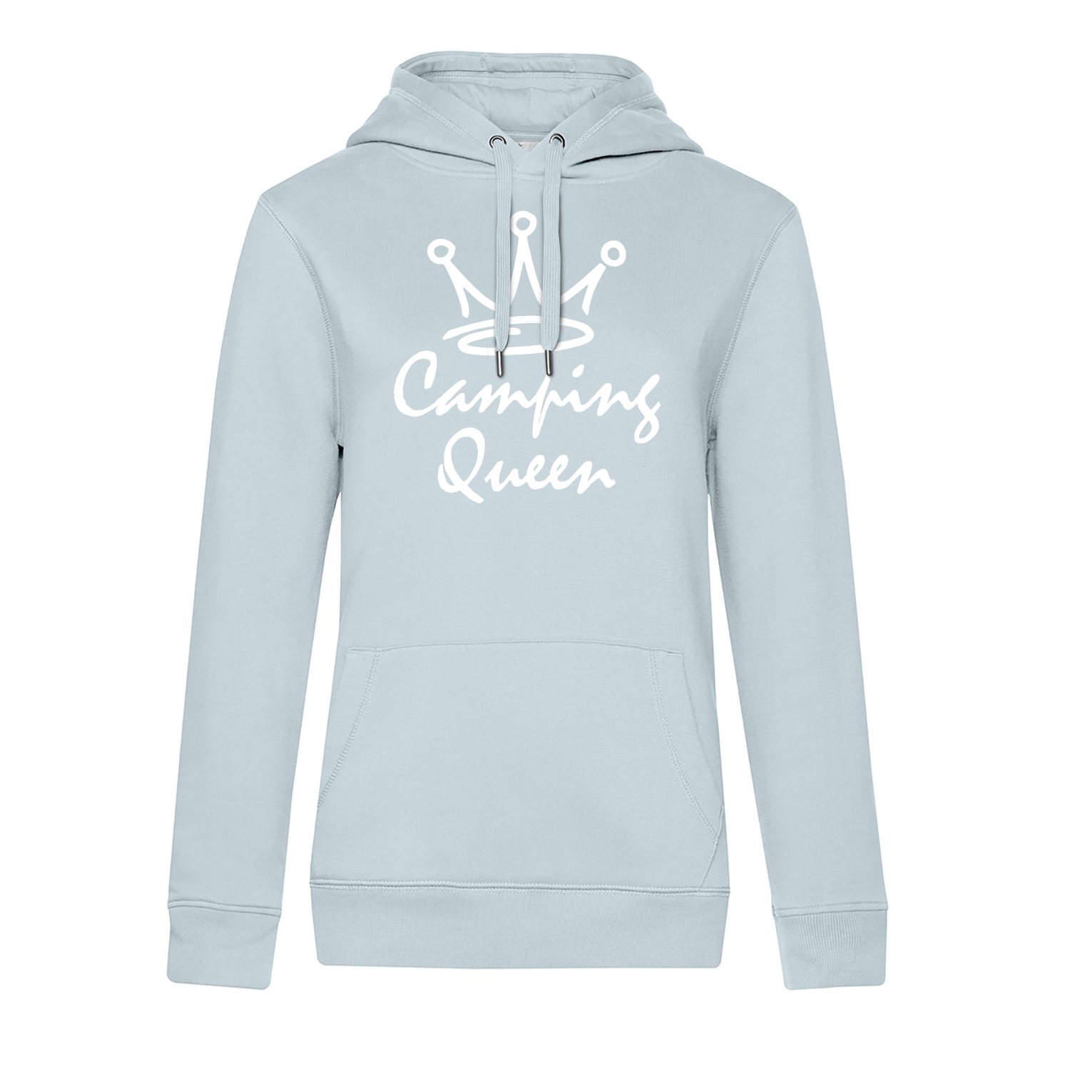 Camping Queen - Camping Hoodie für Frauen - Unser Hoodie für Camper ist die ideale Camping Kleidung. Unsere Hoodies eignen sich für Wohnmobil, Wohnwagen oder Dauercamper. Ideal auch als Geschenk für Camper.