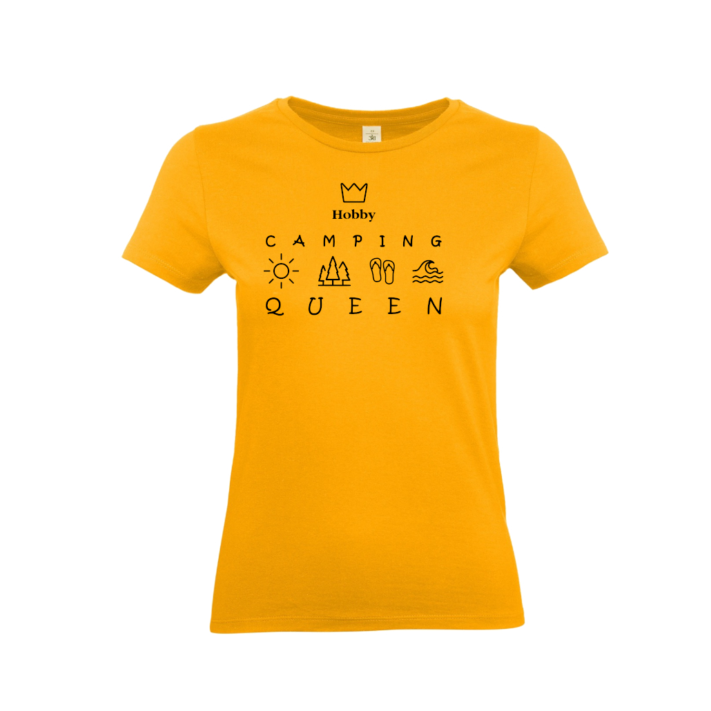 Hobby Camping Queen- Camping T-Shirt für Frauen / 8