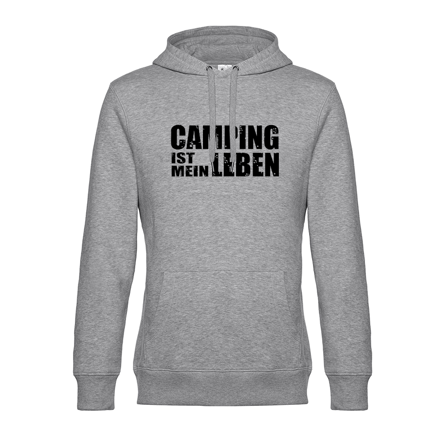 camper-bekleidung-hoodie-fuer-wohnwagen-camping-ist-mein-leben-heather-gray-black Camping ist mein Leben - Unser Hoodie für Camper ist die ideale Camping Kleidung. Unsere Hoodies eignen sich für Wohnmobil, Wohnwagen oder Dauercamper. Ideal auch als Geschenk für Camper.