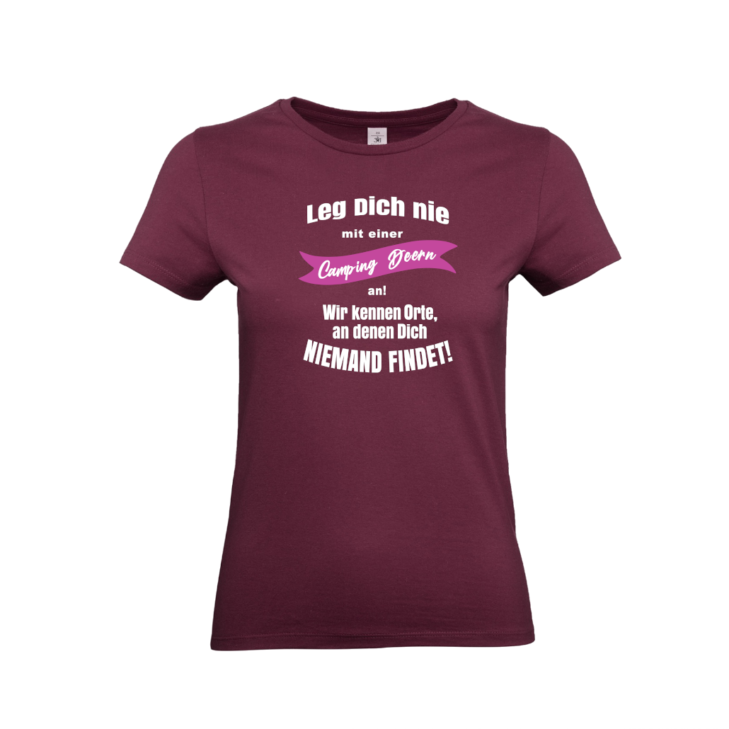 Geschenkidee-fuer-Camper-T-Shirts-fuer-Camperin-Camping-Deern-Burgundy