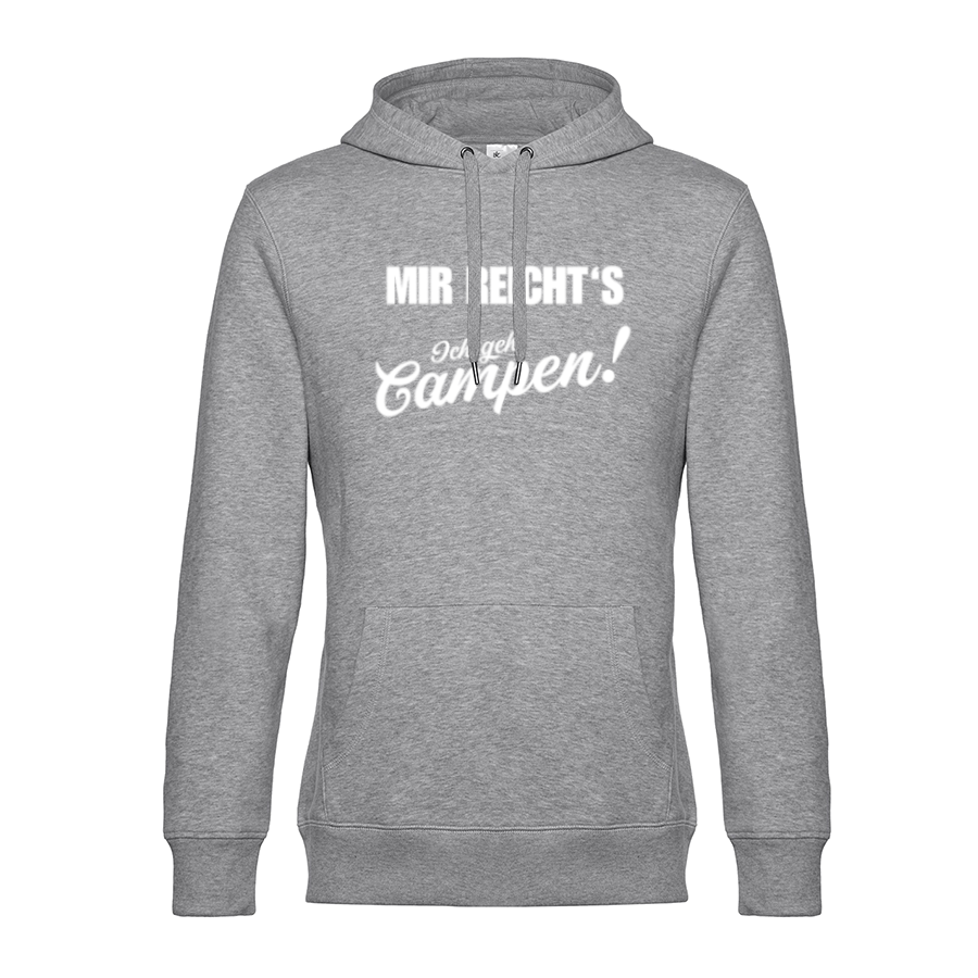 Mir reicht´s! Ich geh Campen - Unser Hoodie für Camper ist die ideale Camping Kleidung. Unsere Hoodies eignen sich für Wohnmobil, Wohnwagen oder Dauercamper. Ideal auch als Geschenk für Camper.