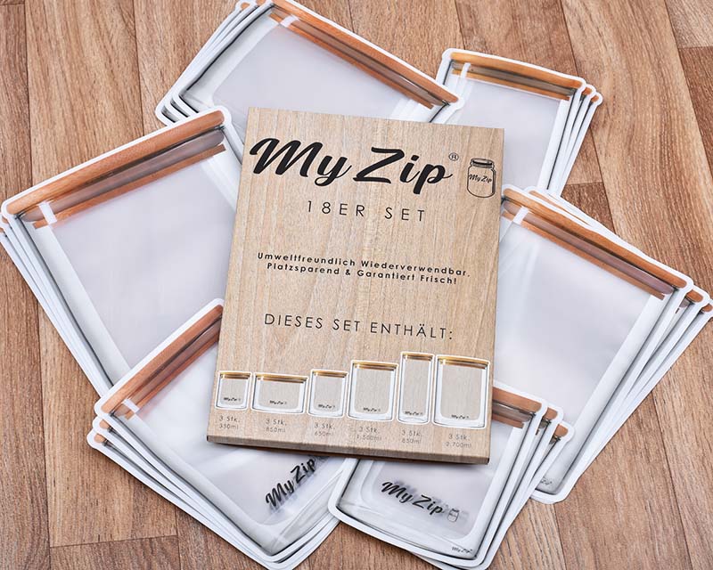 MyZip Beutel – Farb-Edition - 18er Set