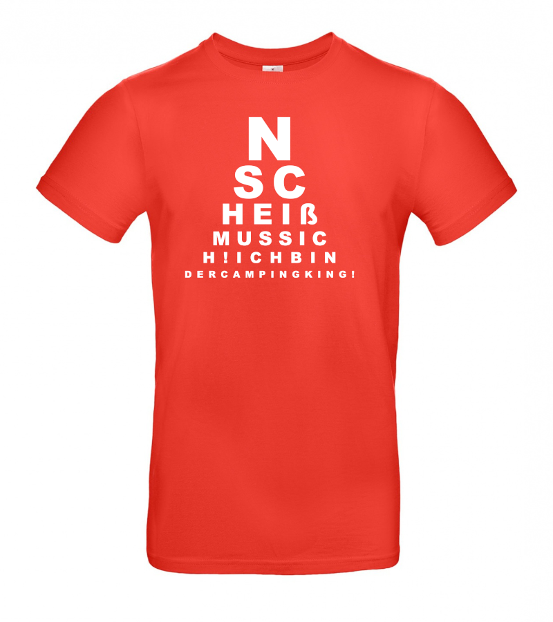 ICH BIN DER CAMPING KING - Camping T-Shirt für Camper mit Humor!