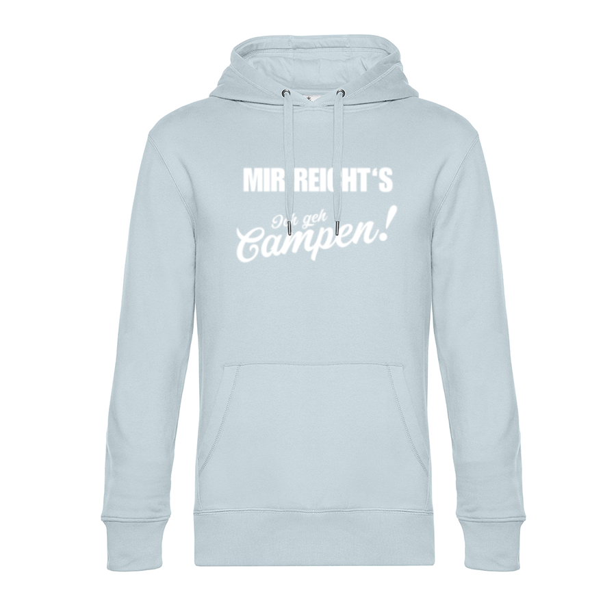 Mir reicht´s! Ich geh Campen - Unser Hoodie für Camper ist die ideale Camping Kleidung. Unsere Hoodies eignen sich für Wohnmobil, Wohnwagen oder Dauercamper. Ideal auch als Geschenk für Camper.