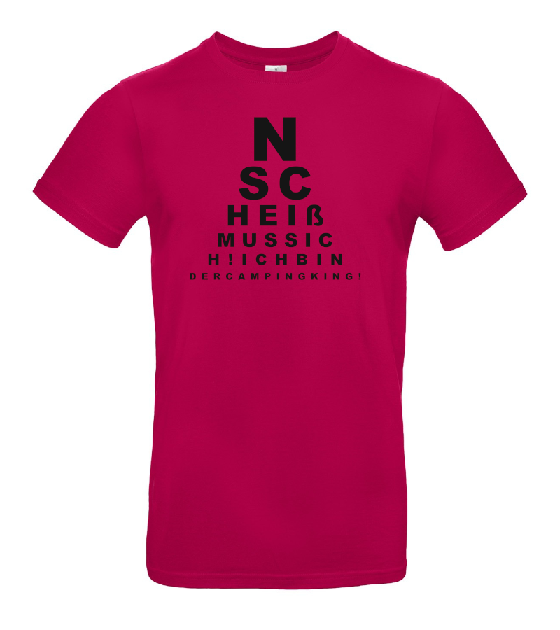 ICH BIN DER CAMPING KING - Camping T-Shirt für Camper mit Humor!