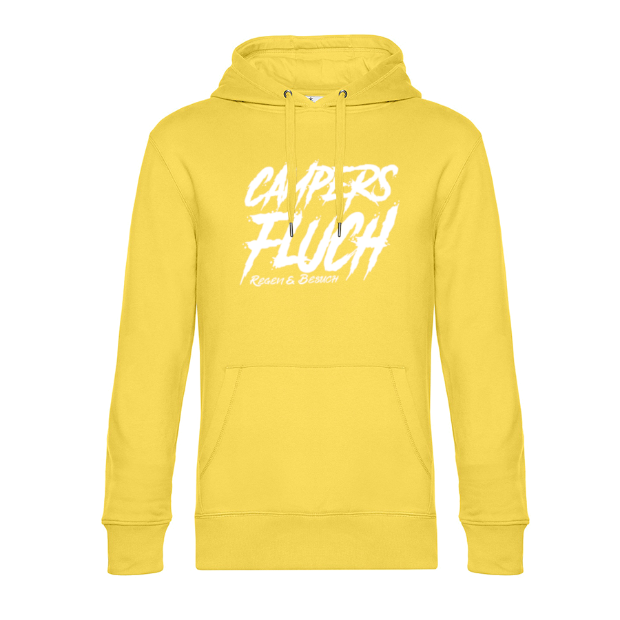 Campers Fluch, Regen und Besuch - Unser Hoodie für Camper ist die ideale Camping Kleidung. Unsere Hoodies eignen sich für Wohnmobil, Wohnwagen oder Dauercamper. Ideal auch als Geschenk für Camper.