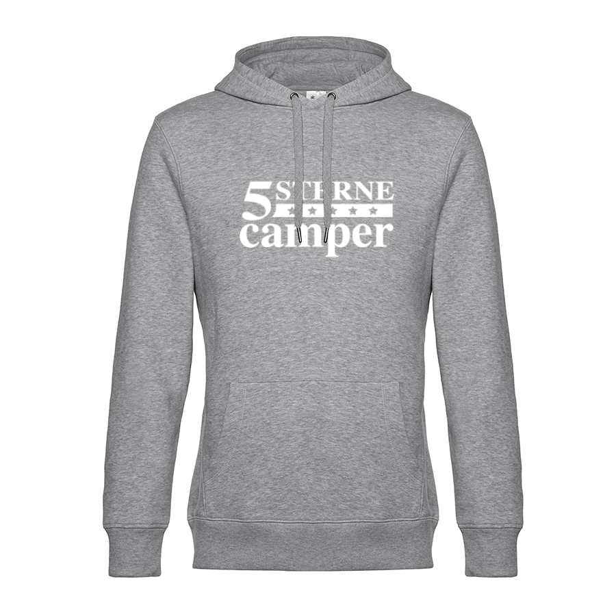 5 Sterne Camper - Unser Hoodie für Camper ist die ideale Camping Kleidung. Unsere Hoodies eignen sich für Wohnmobil, Wohnwagen oder Dauercamper. Ideal auch als Geschenk für Camper.