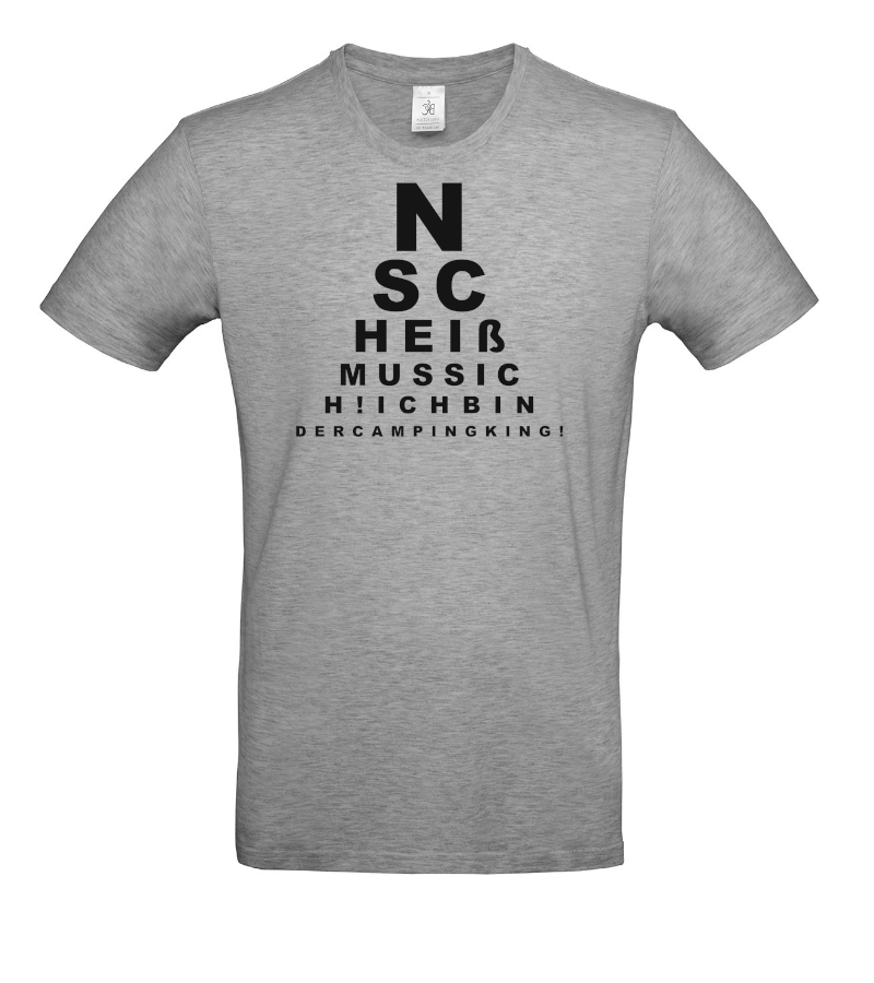 ICH BIN DER CAMPING KING - Camping T-Shirt für Camper mit Humor!