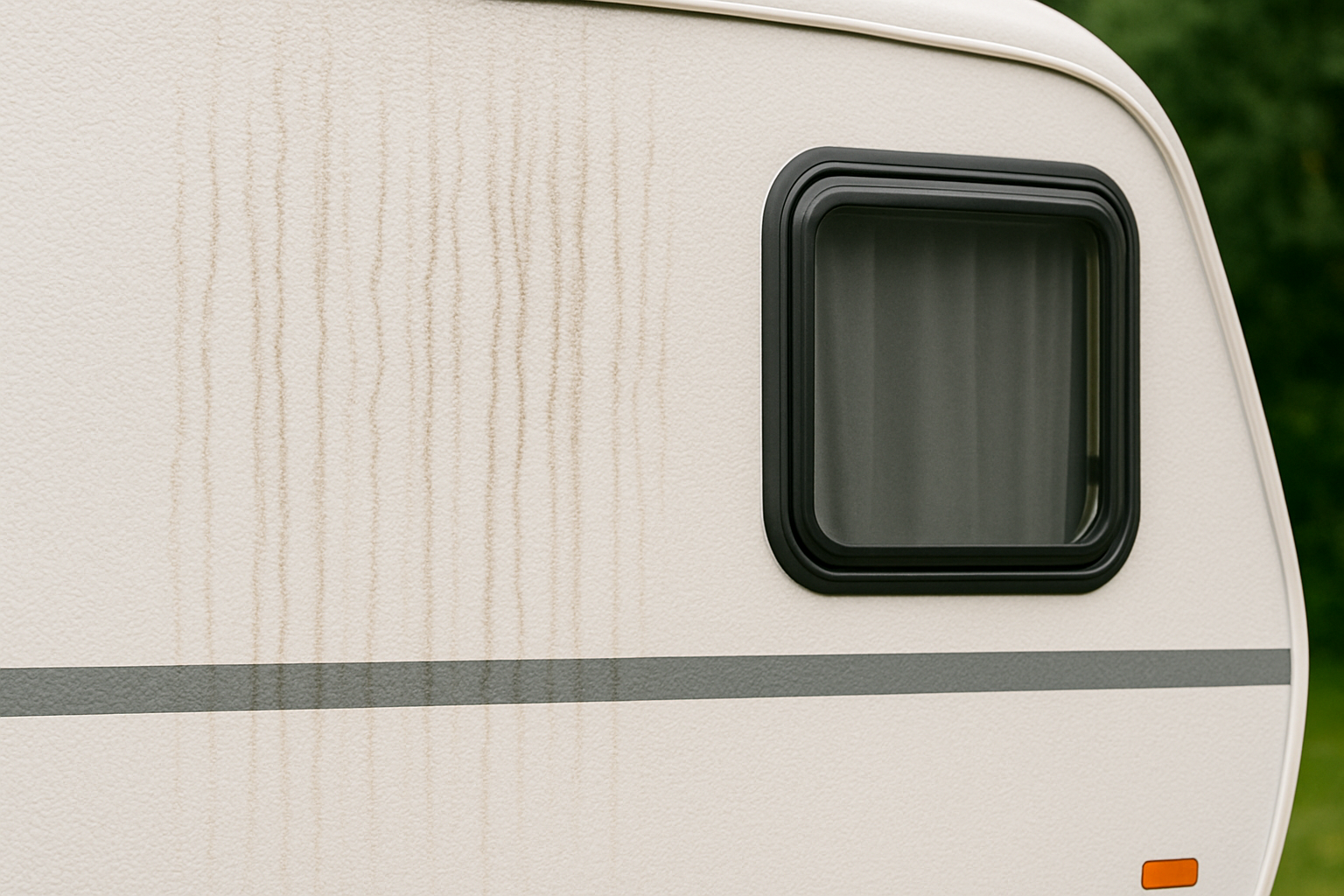 Regenstreifen am Caravan? So wirst du sie nachhaltig los! Regenstreifen am Caravan? So wirst du sie nachhaltig los!