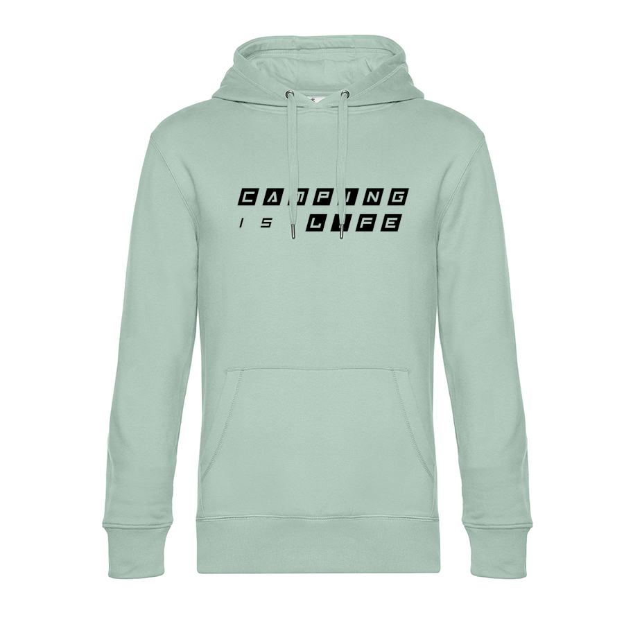 Camping is Life - Unser Hoodie für Camper ist die ideale Camping Kleidung. Unsere Hoodies eignen sich für Wohnmobil, Wohnwagen oder Dauercamper. Ideal auch als Geschenk für Camper.