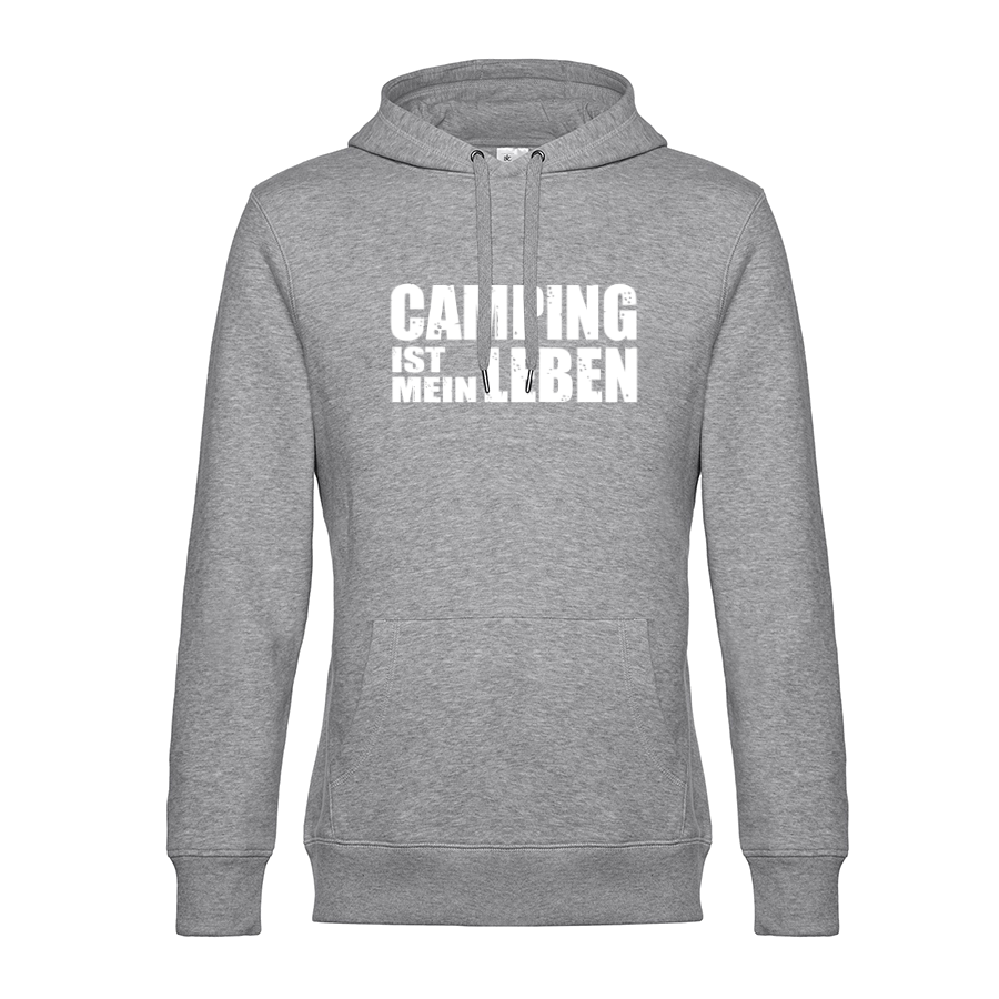 Camping ist mein Leben - Unser Hoodie für Camper ist die ideale Camping Kleidung. Unsere Hoodies eignen sich für Wohnmobil, Wohnwagen oder Dauercamper. Ideal auch als Geschenk für Camper.