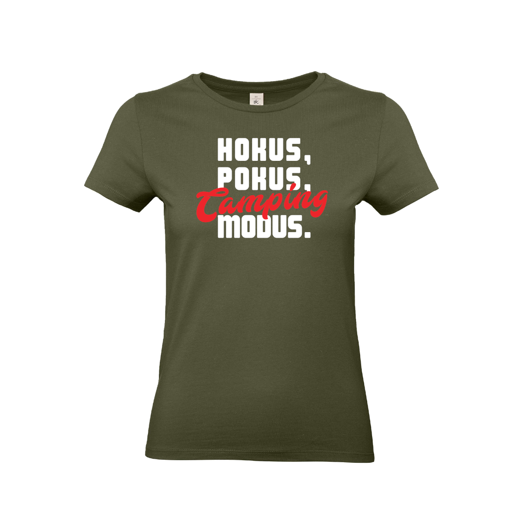 HOKUS, POKUS, CAMPING MODUS - Camping T-Shirt für eine Camperin-