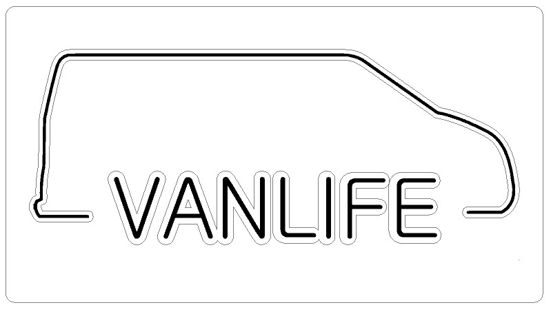 t5-vanlife-camper T5 Vanlife - Aufkleber für den Camper Bully / VW Bus