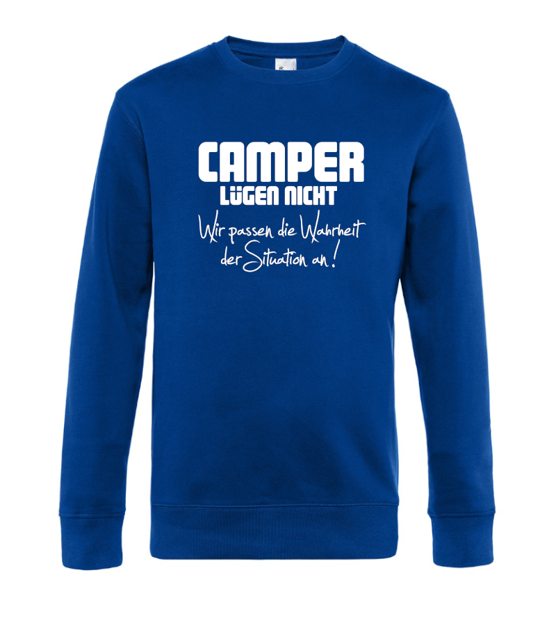 camping-kleidung-sweatshirt-pullover-camper-luegen-nicht-royal-blue