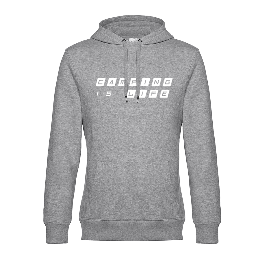 Camping is Life - Unser Hoodie für Camper ist die ideale Camping Kleidung. Unsere Hoodies eignen sich für Wohnmobil, Wohnwagen oder Dauercamper. Ideal auch als Geschenk für Camper.