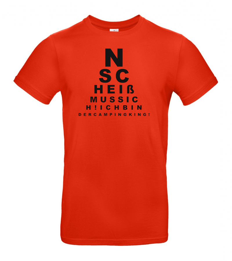 ICH BIN DER CAMPING KING - Camping T-Shirt für Camper mit Humor!