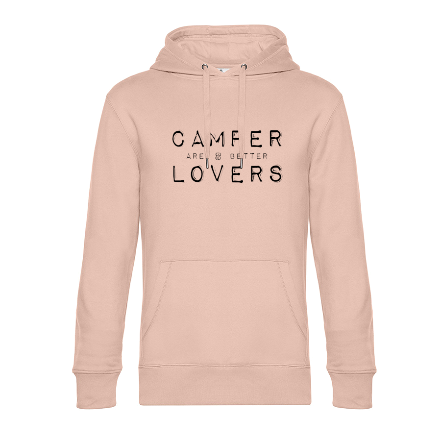 camping-bekleidung-hoodie-fuer-wohnmobil-camper-lover-soft-rose-black Camper are better Lovers - Unser Hoodie für Camper ist die ideale Camping Kleidung. Unsere Hoodies eignen sich für Wohnmobil, Wohnwagen oder Dauercamper. Ideal auch als Geschenk für Camper.