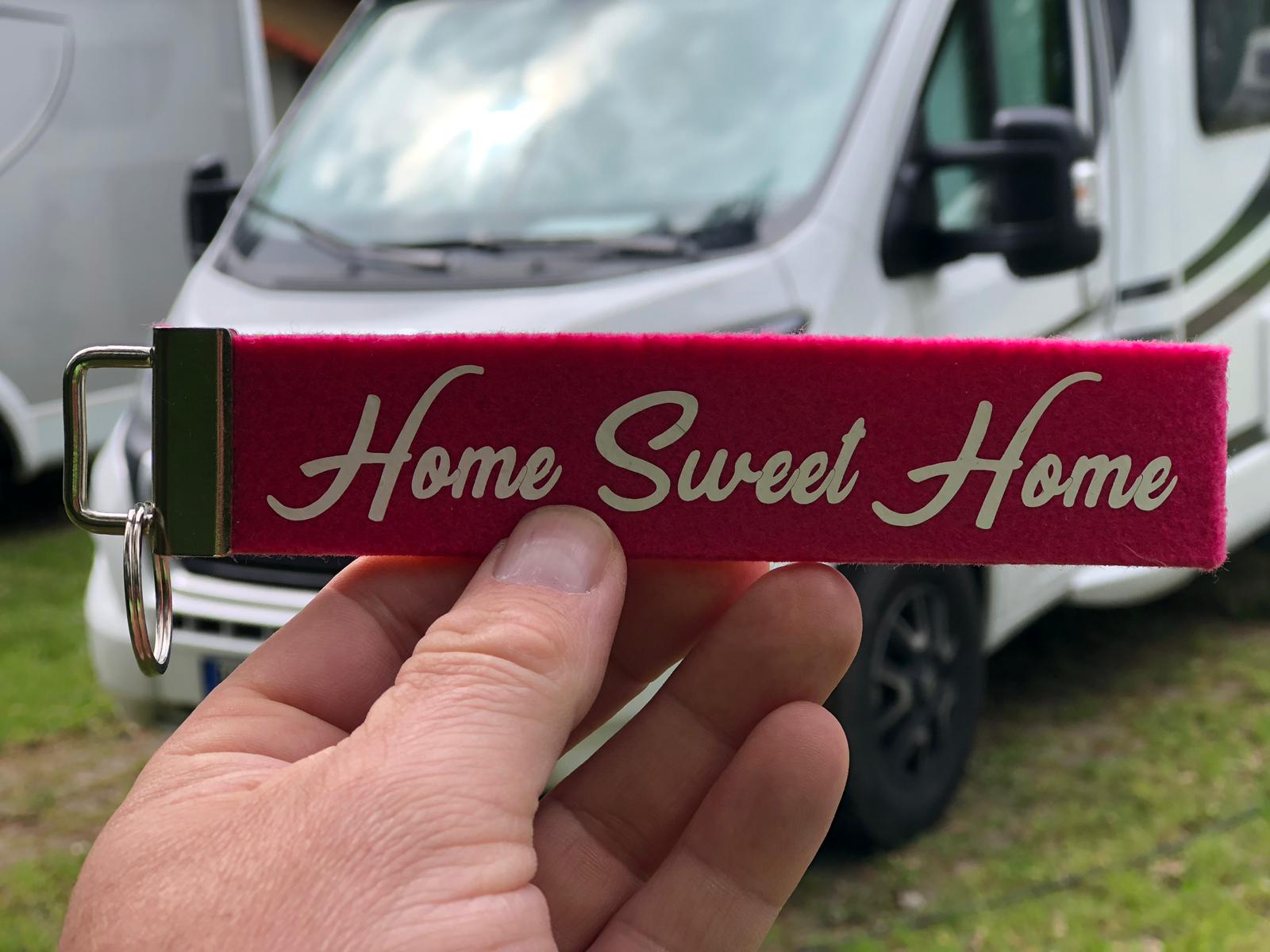 HOME SWEET HOME - Schlüsselanhänger für Camper (Pink)