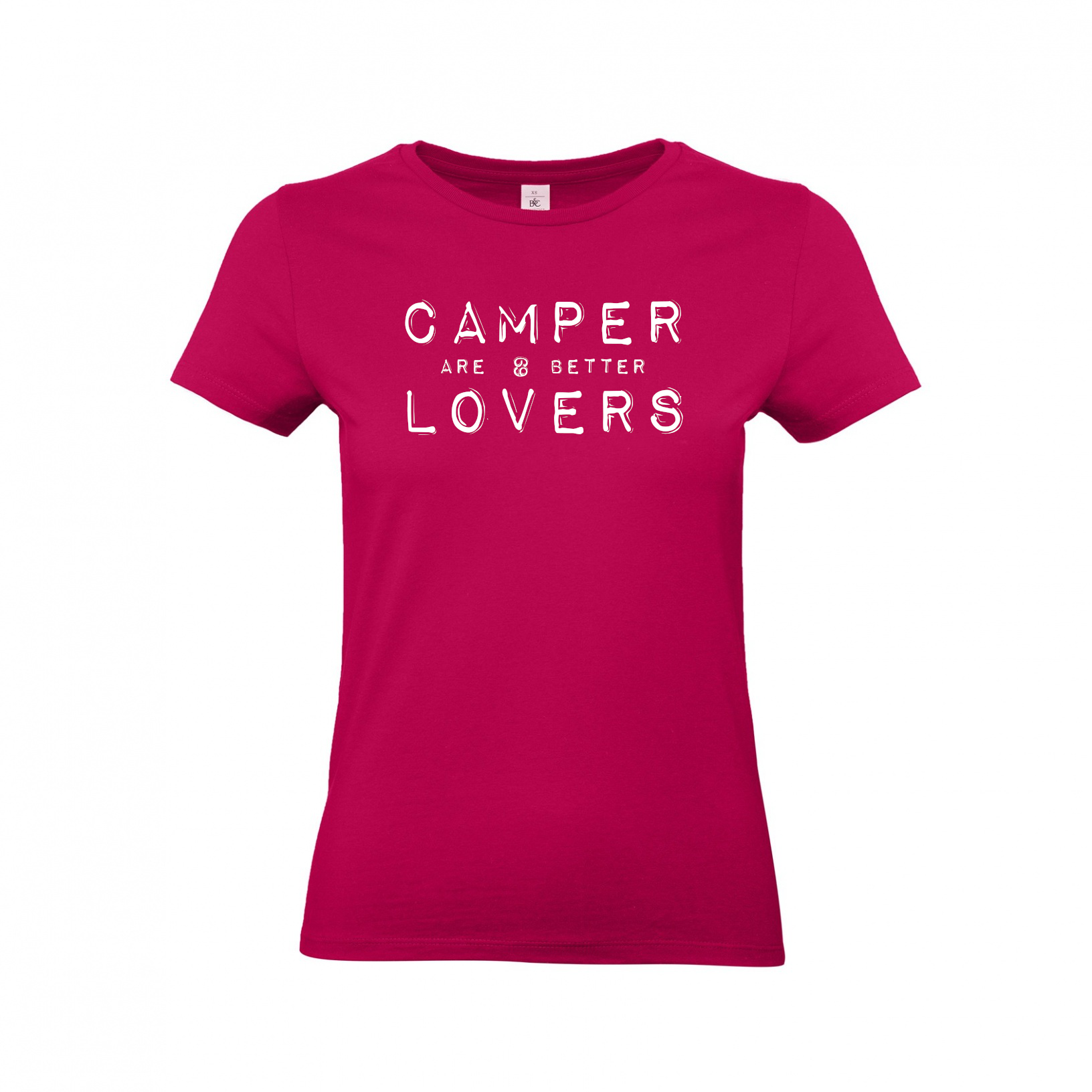 Damen-Camping-kleidung-T-Shirts-fuer-Camper-Camper-are-better-lovers-Fire-Red Camper are better lovers - Camping T-Shirt für Frauen