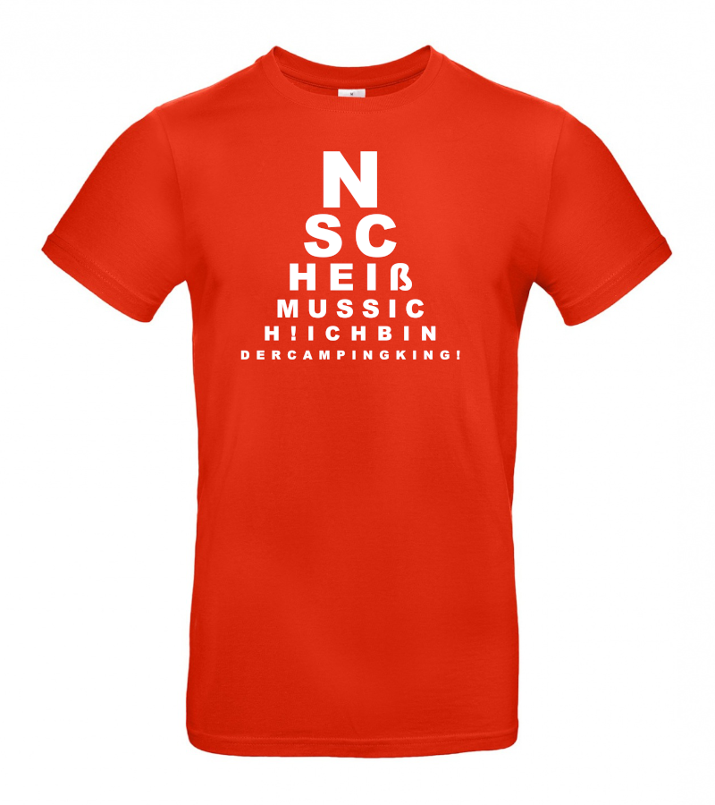 ICH BIN DER CAMPING KING - Camping T-Shirt für Camper mit Humor!