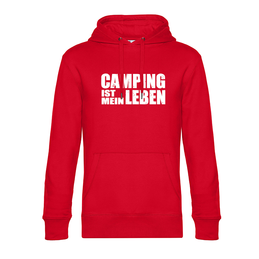 Camping ist mein Leben - Unser Hoodie für Camper ist die ideale Camping Kleidung. Unsere Hoodies eignen sich für Wohnmobil, Wohnwagen oder Dauercamper. Ideal auch als Geschenk für Camper.