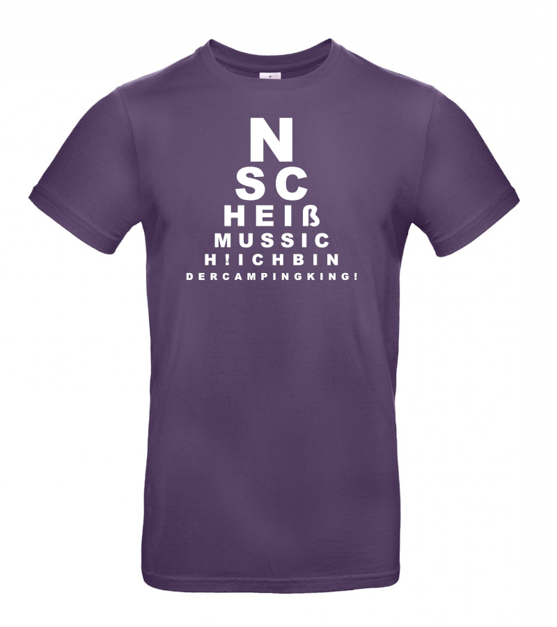 ICH BIN DER CAMPING KING - Camping T-Shirt für Camper mit Humor!