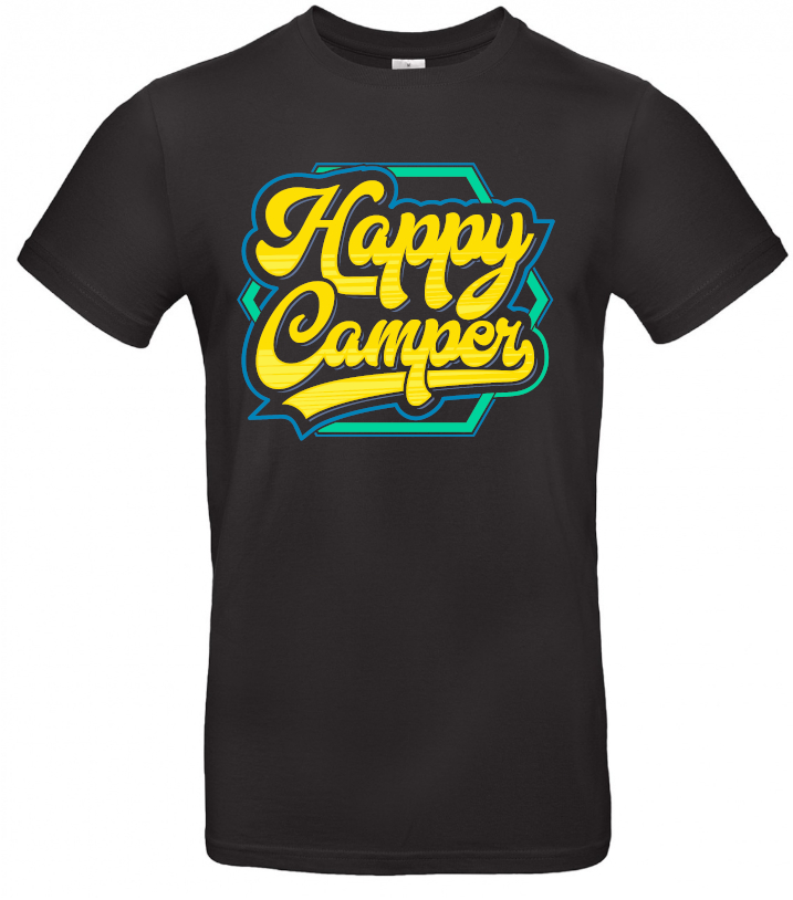 Happy Camper - Camping T-Shirt XXL (Unisex)