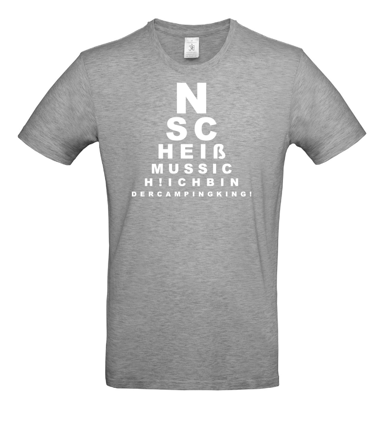 ICH BIN DER CAMPING KING - Camping T-Shirt für Camper mit Humor!