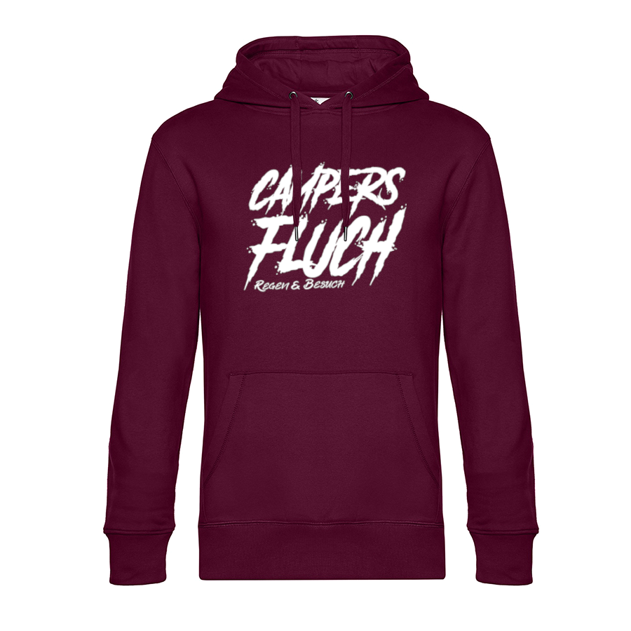 camping-bekleidung-hoodie-fuer-camper-campers-dark-cherry Campers Fluch, Regen und Besuch - Unser Hoodie für Camper ist die ideale Camping Kleidung. Unsere Hoodies eignen sich für Wohnmobil, Wohnwagen oder Dauercamper. Ideal auch als Geschenk für Camper.