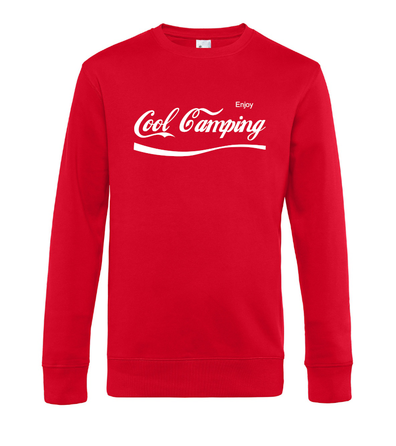 camper-kleidung-sweatshirt-pullover-enjoy-cool-camping-red DCC Deutscher Camping Club - LV Berlin e.V. - Sweatshirt / Pullover (Unisex)