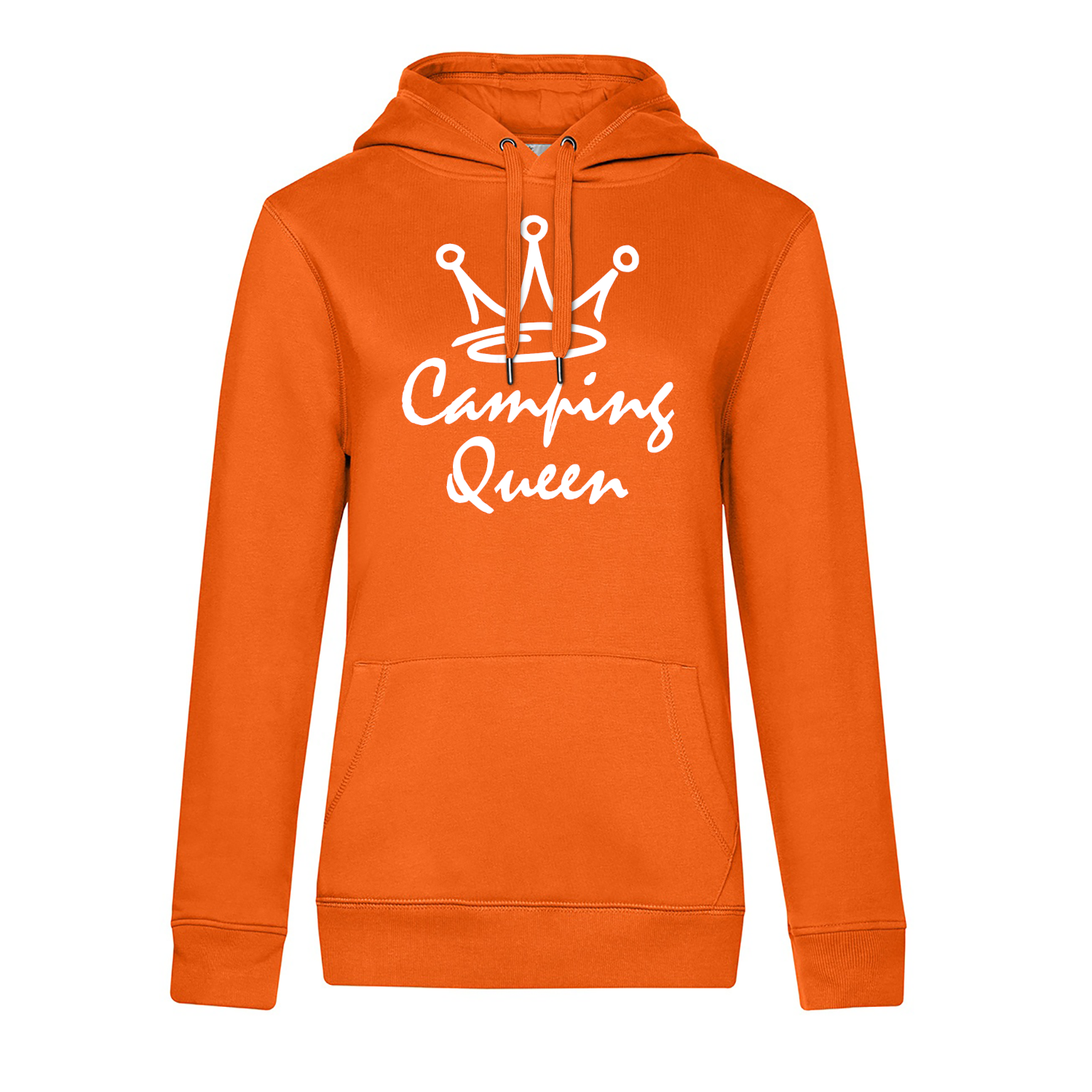 Camping Queen - Camping Hoodie für Frauen - Unser Hoodie für Camper ist die ideale Camping Kleidung. Unsere Hoodies eignen sich für Wohnmobil, Wohnwagen oder Dauercamper. Ideal auch als Geschenk für Camper.