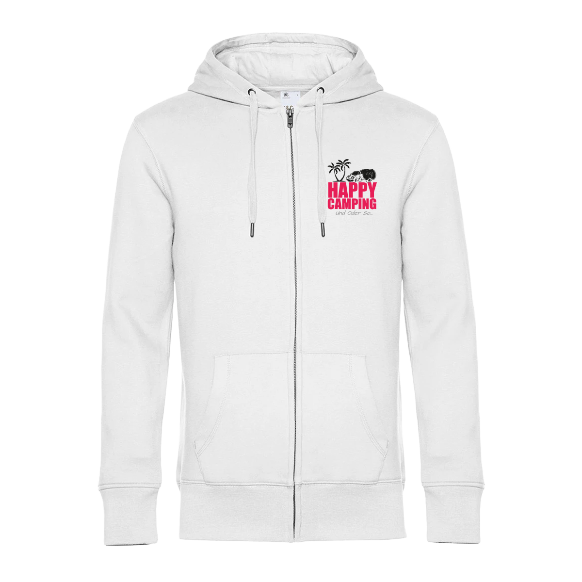 HAPPY CAMPING - Zipped-Hoodie (Unisex)
