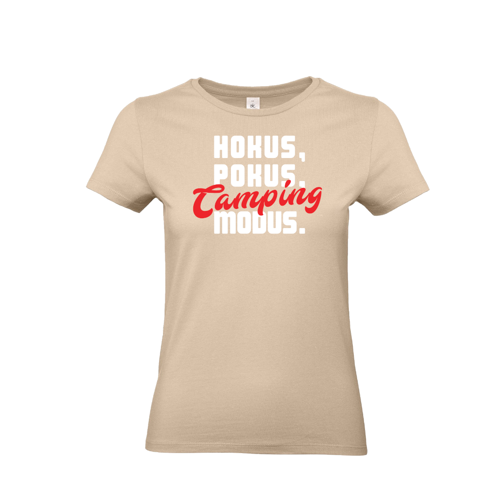 HOKUS, POKUS, CAMPING MODUS - Camping T-Shirt für eine Camperin-