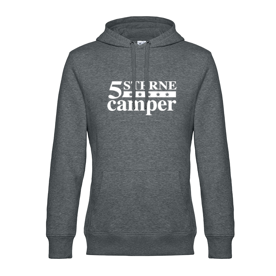 5 Sterne Camper - Unser Hoodie für Camper ist die ideale Camping Kleidung. Unsere Hoodies eignen sich für Wohnmobil, Wohnwagen oder Dauercamper. Ideal auch als Geschenk für Camper.