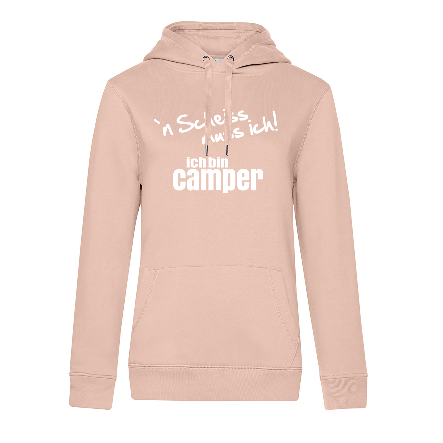 `n Scheiss muss ich! Ich bin Camper  - Camping Hoodie für Frauen - Unser Hoodie für Camper ist die ideale Camping Kleidung. Unsere Hoodies eignen sich für Wohnmobil, Wohnwagen oder Dauercamper. Ideal auch als Geschenk für Camper.